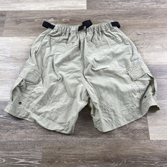 REI High Rise Belted Beige Cargo Hiking Shorts Women's Size Medium - Picture 2 of 9